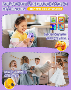 AIMO Nuevas llegadas P01 Shoot Camera Cámaras digitales para niños 2,4 "Ips Hd Portable Fun Fast Instant Printing <span class=keywords><strong>Camara</strong></span> con tarjeta SD de 32G - Product Image 2