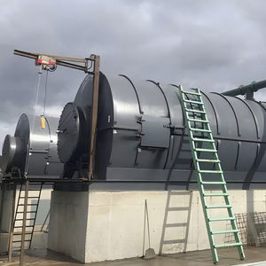Máquina de pirólisis de caucho y aceite combustible para neumáticos continuos completamente automática de 20 toneladas - Product Image 1