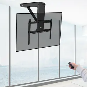 Large Size Up And Down Motorized Ceiling TV Lift Mount For 45-80 Inch TV Displays