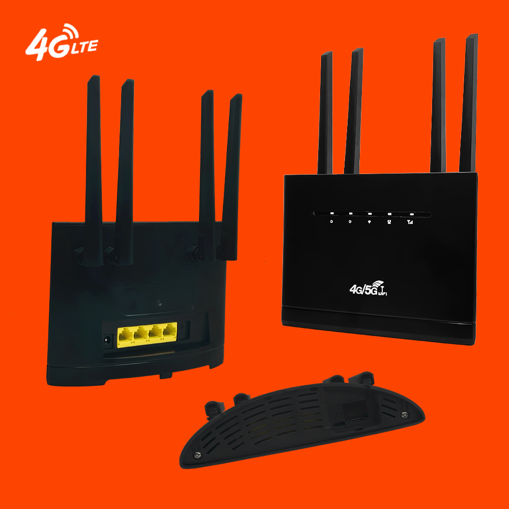 Wireless Router Universal Universal 4G CPE Wifi Router 4 Antenna 300Mbps 4g Lte with Sim Card ...