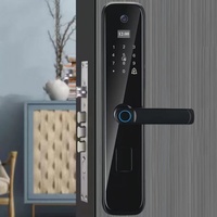 Interphone vocal sonnerie sonnette caméra oeil de chat serrure intelligente Tuya Wifi serrure de porte numérique maison appartement serrure de sécurité