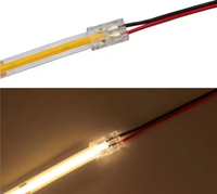 Juego de conectores de adaptador sin soldadura para tira de LED de un solo Color 2835, 2 pines, 8mm, carcasa de ABS de contacto de latón RGB, clasificación 5A para alimentación de PCB