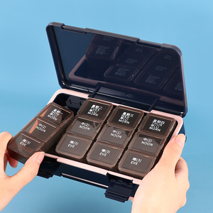 Sunshing thuốc nhắc nhở thuốc Trường hợp hàng tuần thuốc kế hoạch Medi khay tổ chức hàng tuần 7 ngày Túi hàng ngày hộp thuốc nhỏ gọn - Product Image 6