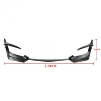 Accessoires de modification extérieure de voiture : Kit carrosserie avec aileron avant en PP et lèvre de pare-chocs inférieure pour Honda Civic 10ème génération 2016-2021