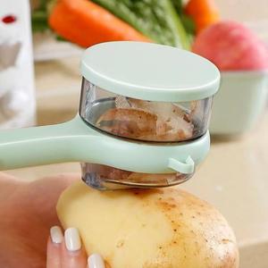 ที่ปอกผลไม้พร้อมกล่องเก็บของอเนกประสงค์ ปอกง่าย ทนทาน ใช้หั่นมันฝรั่ง แตงกวา แครอท สำหรับครัว - Product Image 4