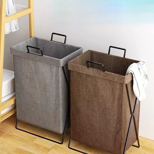 Cesto Plegable y Resistente para <span class=keywords><strong>Ropa</strong></span> <span class=keywords><strong>Sucia</strong></span>, Moderno, con Acero al Carbono, Portátil, para Lavandería Manual, Cestas <span class=keywords><strong>de</strong></span> Almacenamiento, Bolsa para <span class=keywords><strong>Ropa</strong></span> <span class=keywords><strong>Sucia</strong></span> - Product Image 4