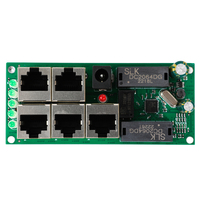 OEM ODM SWF504 Modul Switch Port Jaringan Vertikal 5-port 100Mbps Motherboard PCBA Kecil