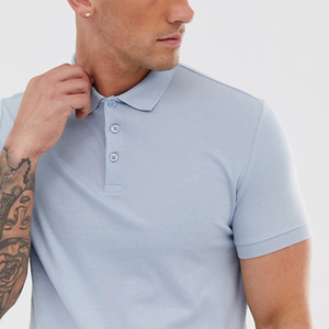 Venta caliente cuello en contraste de piqué de algodón 100% hombres en blanco personalizado Polo <span class=keywords><strong>T</strong></span> camisas - Product Image 3