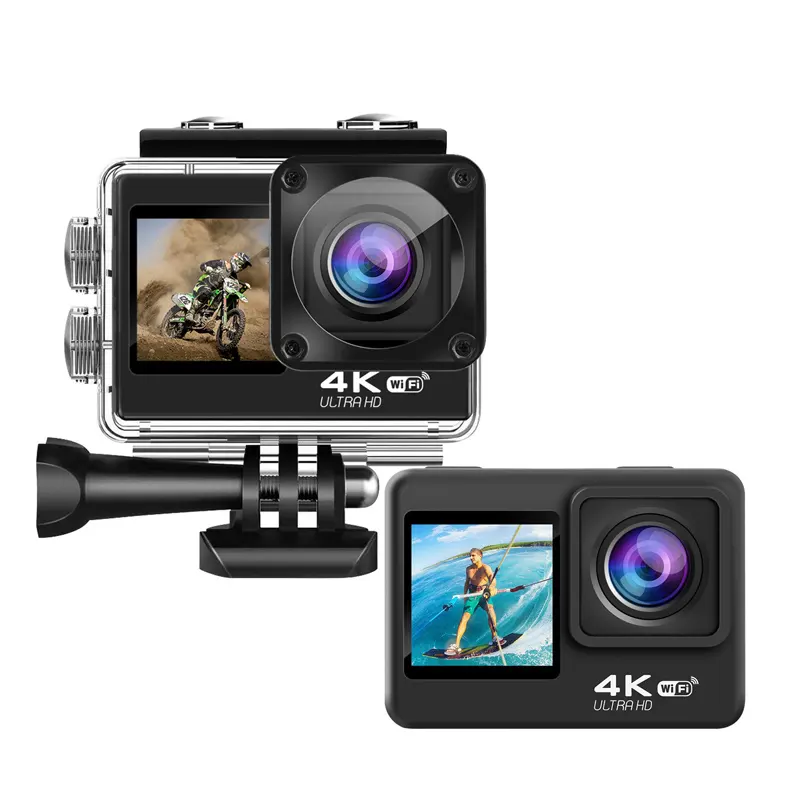 Caméras vidéo étanches 4K HD haute définition double écran tactile blogging appareil photo numérique professionnel caméscope sous-marin