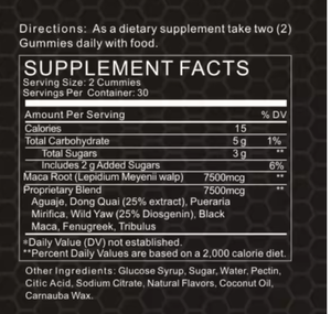 Gommose OEM per il Potenziamento Maschile con Ashwagandha da <span class=keywords><strong>3</strong></span> Pollici, 60 Pezzi, per Ingrandimento, Ispessimento e Allungamento, Non per Donne in Gravidanza - Product Image 3