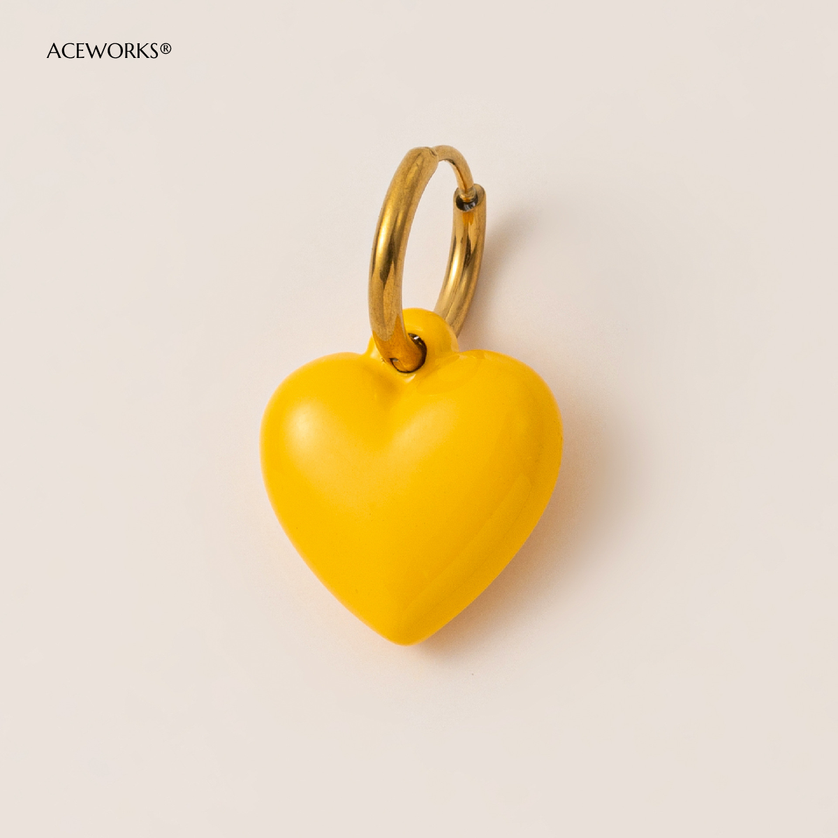 Yellow Heart 20mm