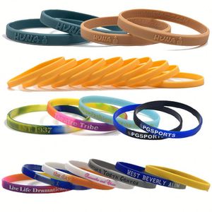 Pulseras de Silicona con Inyección de Tinta, Pulsera de Goma Personalizada Barata de 12 mm con Logotipo - Product Image 2