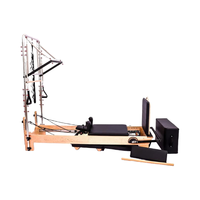 APEXHQ Lit de Pilates, équipement de fitness, lit d'entraînement pour le gainage avec tour et demi-trapeze, machine Reformer Pilates pour l'entraînement du corps entier