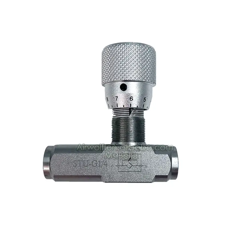 STU-G1/4 Carbon Steel 1/4 Hydraulic Throttle Valve STU Type Flow Control Valve