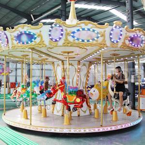Carrusel de Animales de 16 Asientos para Niños, Certificado CE, Atracciones de Feria - Product Image 4