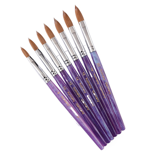 Pinceau à poudre acrylique 100% poils de Kolinsky, manche en bois, outil professionnel de beauté pour la manucure en salon - Product Image 5