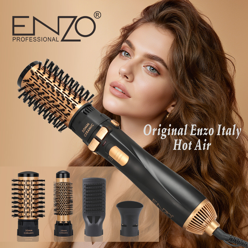 ENZO EN-746 OEM 4 in 1 Automatic Curling Iron Comb & Hot Air Hair