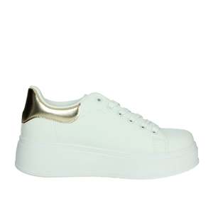 Sneakers Chunky da Donna Bianche con Cuore Dorato e Strass, Stile Platform - Product Image 4