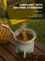Tasse à Yerba Maté 260 ml avec Logo Personnalisé, en Acier Inoxydable à Double Paroi Isolée, Ensemble de Gourde à Maté Sans BPA, Cadeau d'Entreprise, Vente en Gros