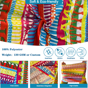 Penutup Leher Anti UV Pelindung Matahari Bahan Sutra Es, Masker Wajah Bandana Tabung, Penutup Leher Nyaman - Product Image 4