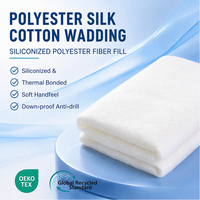 Rembourrage en polyester effet soie pour costumes de scène, doublure rembourrée, tombé fluide, sans agglomération