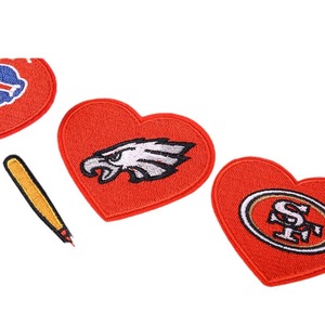 Custom Sf Eagle Kc Ropa Astro Cap Hat Patch NFL Fútbol Bordado Hierro en/Coser Parches <span class=keywords><strong>de</strong></span> equipo deportivo para ropa - Product Image 5