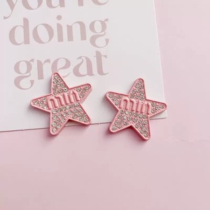 Breloques décoratives en résine rose, motif nœud de dessin animé, avec strass, pour coques de téléphone, accessoires de bricolage Kawaii, vente en gros - Product Image 6