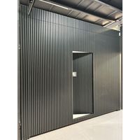 Porte de garage sectionnelle en aluminium anti-corrosion, taille personnalisée, automatique, double, pour villa résidentielle