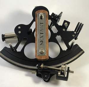 Astrolabe en laiton massif antique Sextant pour Navigation marine Piston bois Sextant nautique pour le travail des navires Fournitures marines - Product Image 3