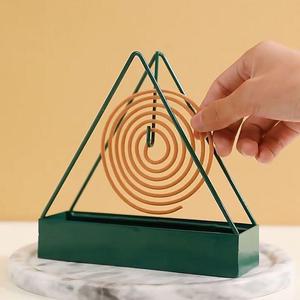 Triangular Mosquito Coil Holder Metal Hanging Design For Indoor Outdoor Use Convenient Space Saving - Product Image 3