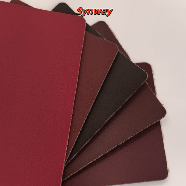 Zero Solvent Eco Nappe Leather 1.3mm Waterproof Abrasion Resistant Material for Auto Interior, Chair and Furniture Upholstery