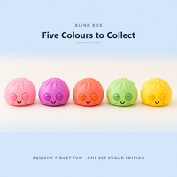 Boîte Mystère Surprise : Jouet Squishy en Vinyle Ultra Doux, Forme Boulette Arc-en-ciel Pailleté Doré, à Collectionner, pour Filles et Garçons