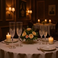 Verres à vin de luxe incassables en plastique PS de 6 oz, réutilisables, à pied rond, pour mariages, bars, fêtes et événements, Marque United