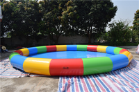 Bunter PVC-Aufblaspool Aufblasbarer Schwimmpool Gartenpool Familienpool Sommerschwimmsaison Wasserspiel