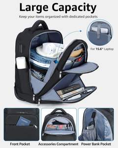 China Supplied Large Capacity Rolling Backpack Thickening Detachable School Trolley Backpack for Outdoors - Product Image 2