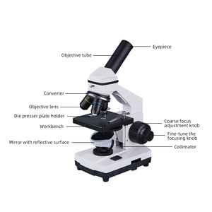 A116高解像度光学生物学研究所顕微鏡-細胞を観察するための小学校学生研究所 - Product Image 2