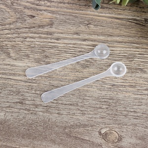 Microcuchara Medidora de Plástico Transparente de Fondo Redondo de 0.5 ml y 250 mg para Polvo - Product Image 4