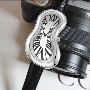 <span class=keywords><strong>Orologi</strong></span> alla Moda con Design Melt Twist, Orologio da Polso al Quarzo per Donne, Elegante Orologio <span class=keywords><strong>di</strong></span> <span class=keywords><strong>Lusso</strong></span> con Cinturino in Pelle, Impermeabile, al Quarzo, da Donna - Product Image 2
