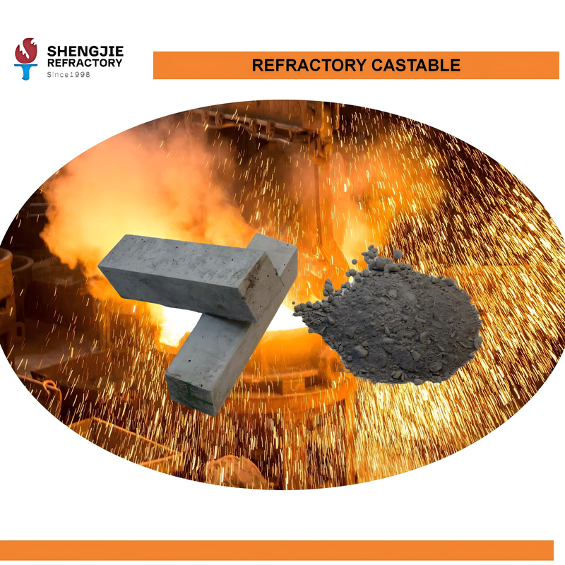 Low Cement Castable Refractory Materials High