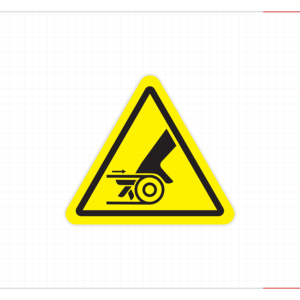 Rotating Belt Warning Sign Label Stay Clear Safety <b>Sticker</b> for Industrial Conveyors Wholesale for Distributors - Product Image 3
