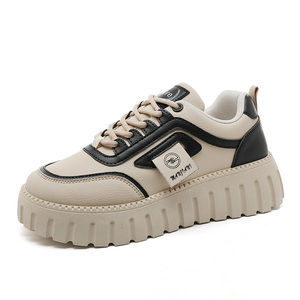 Nouvelles chaussures décontractées à plateforme pour femmes 2026, version coréenne, à bout rond, antidérapantes, tendance mode printemps-été - Product Image 3