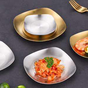 2026 Plateau carré en acier inoxydable personnalisé, <span class=keywords><strong>incassable</strong></span> et de qualité supérieure, pour repas au hot pot, <span class=keywords><strong>vaisselle</strong></span> portable et plateau à collations, pour la maison et l'hôtel - Product Image 1