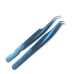 แหนบต่อขนตาแบบมืออาชีพแหนบขนตาแบบใช้มือทดสอบด้วยมือฉลากตามสั่ง - Product Image 4