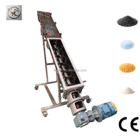 Convoyeur à vis fermé haute capacité FKJX FKLS-108, résistant à l'abrasion et au feu, conception inclinée pour la poudre de carbonate de calcium