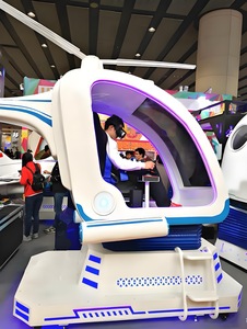 Simulateur d'hélicoptère VR 9D commercial à vendre, pour parcs à thème VR, <span class=keywords><strong>jeu</strong></span> de tir et de montagnes russes captivant en plastique et métal pour intérieur - Product Image 5