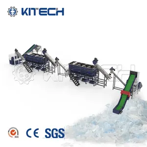 Linha de máquina de lavar sacos plásticos 250-1500 kg/h, alta capacidade
