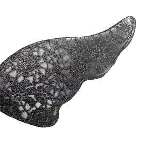 Personalizzazione di fabbrica Parade Carnival Party Wings Costume Black Glitters Lace-like Nylon Fairy Wings for Lady Party Wings - Product Image 2