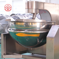 Marmite de cuisson planétaire en acier inoxydable de grande capacité pour la préparation de pâtisseries malaisiennes à la garniture de taro, idéale pour les cuisines centralisées