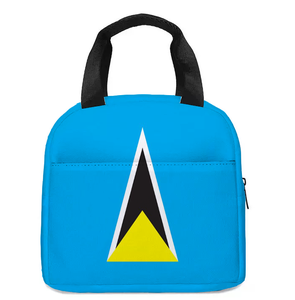 Bolsa Térmica Personalizada con la Bandera de San Vicente y las Granadinas, Bolsa de Almuerzo Aislada, Bolsa Refrigeradora Sellada, Aislamiento Térmico Portátil de Papel de Aluminio - Product Image 2