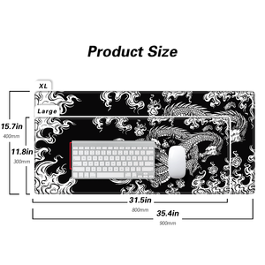 Tùy chỉnh XXL rồng Chuột chơi game pad bàn lớn Mat Anime phong cách cao su chống trượt cơ sở mở rộng bàn phím Mousepad cho văn phòng nhà - Product Image 3